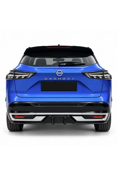 TMZ Garage Nissan Qashqai J12 Facelift 2024+ Parlak Siyah Arka Difüzör | Spor...