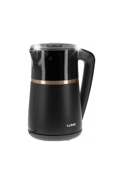 LUND Fierbător electric 1.7L cu control temperatură 68217 negru