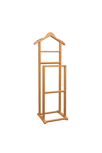 NYN Suport din lemn DDU01 Mute Butler, culoare naturală, cu picior, 1 bucată
