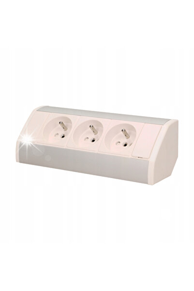 Orno Priză MEBEL 3x2PZ Albă ON-9001/W-G
