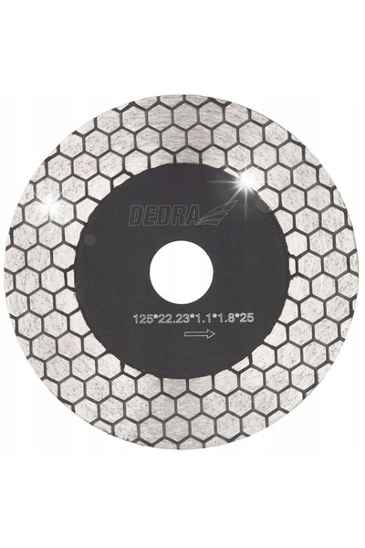 dedra Disc diamantat 125mm tip romb pentru tăiere umedă și uscată H1052