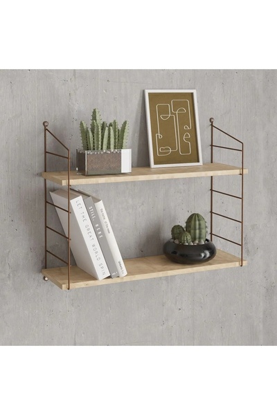 OEM Hanah Home wall shelf, 18mm melamine chipboard + metal support, 72x20x58 ...