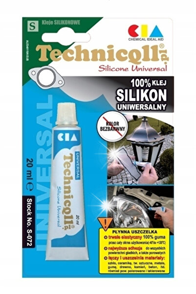 Technicqll ADEZIV SILICONIC UNIVERSAL TRANSPARENT 20ML S-072