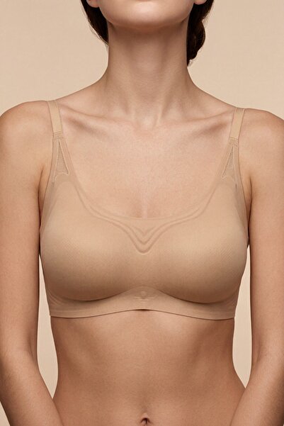C&City Sutien fără cusături, cu bureți detașabili prin laser C26240 Cappuccino