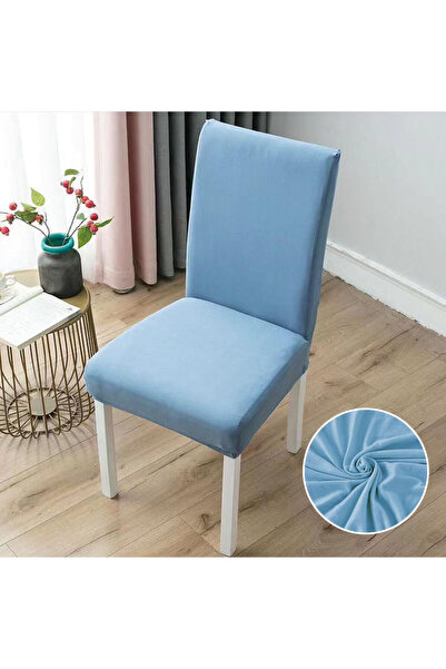 Pucioasa Home Set huse elastice pentru scaun, uni, 6 piese, albastru, SC-01