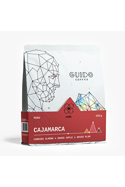 GUIDO Roastery Cafea de Specialitate Macinata Cajamarca 250g - Peru Single Or...