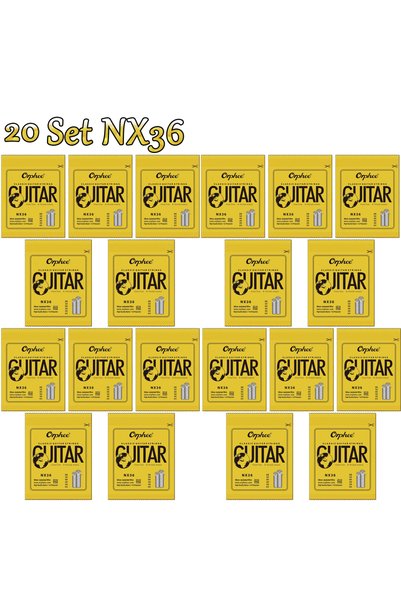 Choice 20 Set NX36 10/50 Set Orphee Classical Guitar Strings Silver Plated Wi...