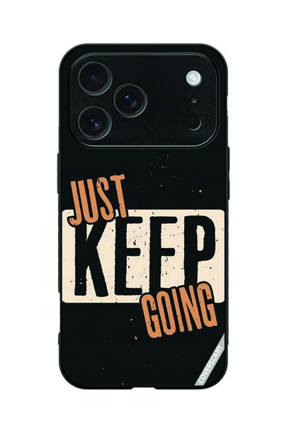 Coverscart Protective Case Cover for Apple iPhone 18 Pro Max Just Keep Going Design 01 Multicolor