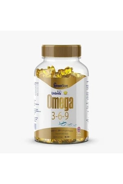 GreenStore Green Store Umbrella Plus Omega 3 6 9 Norveç Balık Yağı 1300 mg 20...