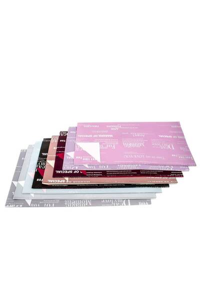 OEM Flower Packaging With Messages 20/Set Black