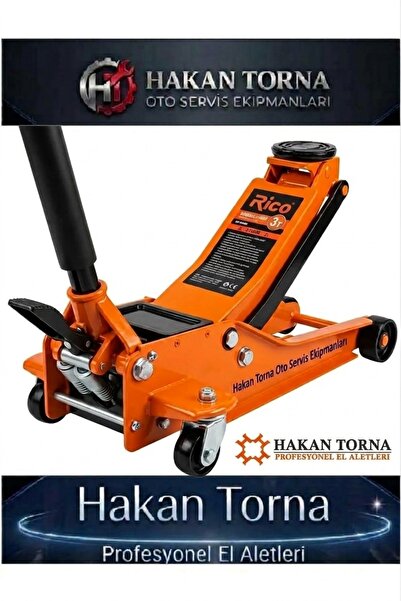 Rico 3 Ton Çift Piston Kriko Hidrolik Alçak Şase