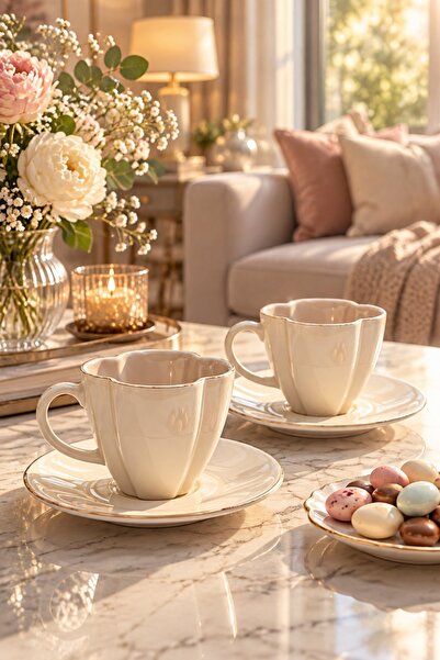 Cooker Luneth 2-Person 90 ml Porcelain Coffee Cup Set Ckr4607