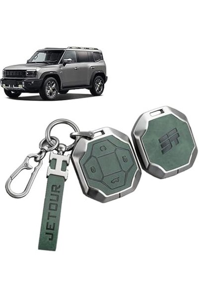 GENERAL Metal Jetour T2 Key Cover, Green, SUV, Keyshell003, Durable & Elegant...