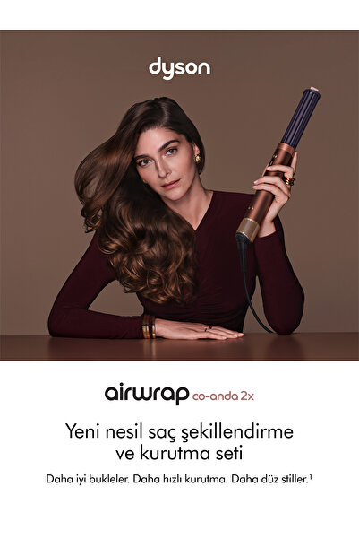 DYSON Airwrap Co-anda2x saç şekillendirme ve kurutma seti (Plum Copper)