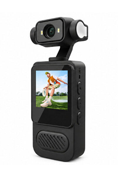 MANDU Cameră de acțiune Full HD 1080p, captură 360, ecran de 1.31 inch, WiFi,...