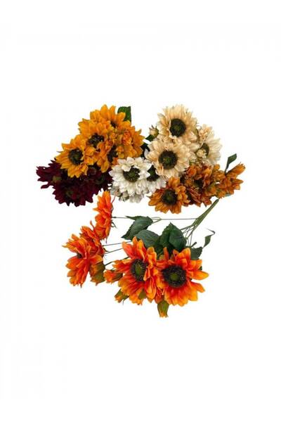 OEM Buchet Floarea-Soarelui Artificiala Culorile Toamnei Crem