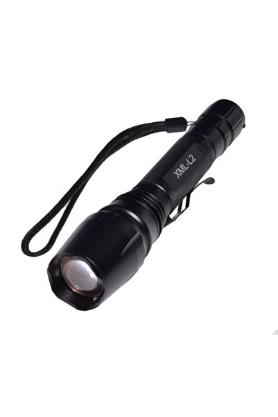 elSales Lanterna LED profesională ELS-XML, 5 W, Baterii incluse, 4 moduri de ...