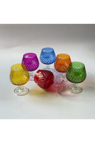 BuNeBox 1 Pc Apeldoom Cut Decorative Crystal Glass Goblet