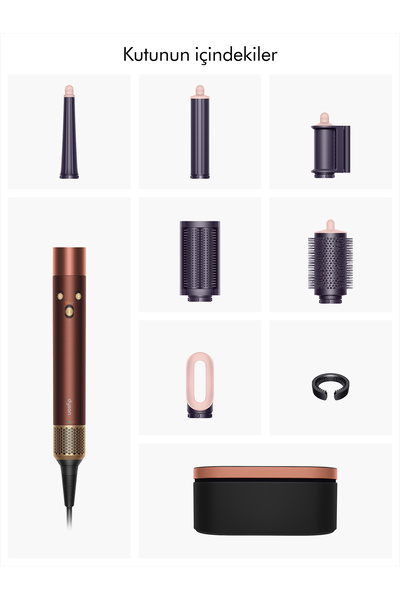 DYSON Airwrap i.d.™ saç şekillendirme ve kurutma seti (Plum Copper)