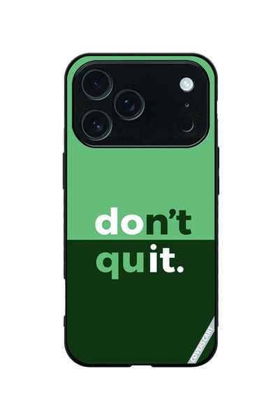 Coverscart Protective Case Cover for Apple iPhone 18 Pro Dont Quit Design Green