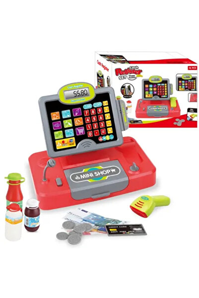 CIUPIGo Casă de marcat de jucărie cu ecran LCD, calculator, cititor de coduri...