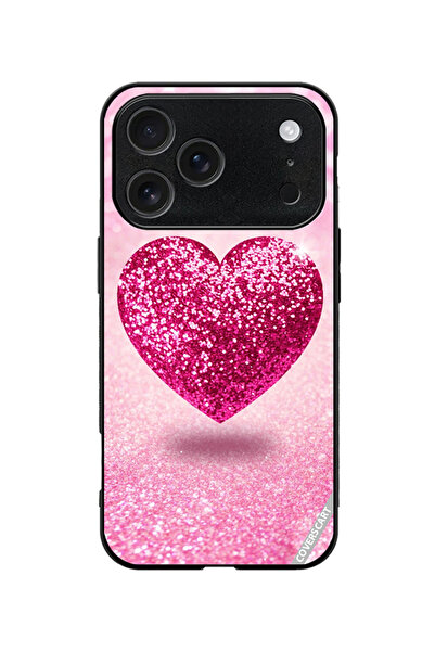 Coverscart Protective Case Cover for Apple iPhone 18 Pro Pink Glitter Heart D...