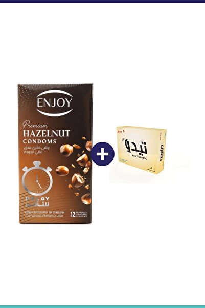 Enjoy Enjoy Premium Delay Hazelnut 12 Pieces + Tido 20Mg 8 Tablets |   Double...