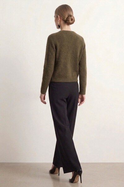 Shopping Shop Napoleon button long sleeve cardigan khaki