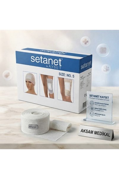 Ayset Setanet Elastik File Bandaj (25 METRE) No: 5 Kafa, Boyun,Bacak