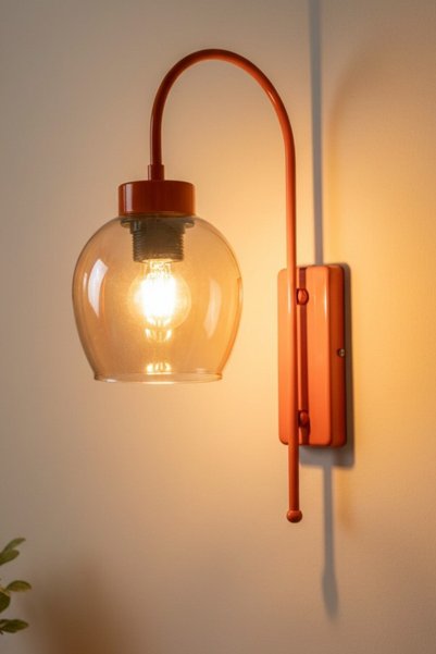 Bamyum Klopa Honey Orange Body Sconce Wall Lamp Modern Hotel Cafe Vintage Living Room Bedroom Staircase Retro