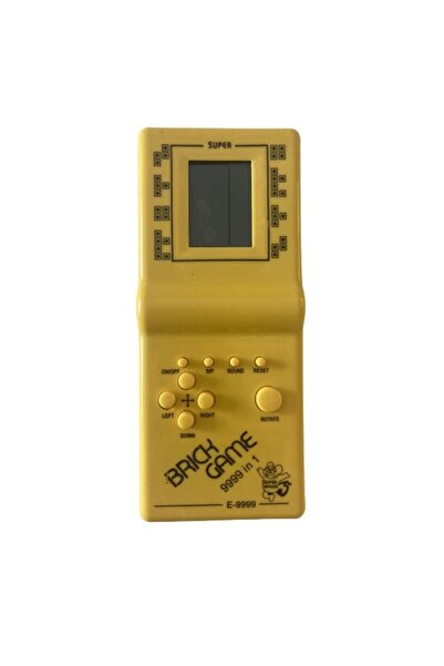 OEM Класическа игра Тетрис, 18 см, 9999 игри, на батерии, жълт, ONGRO ®