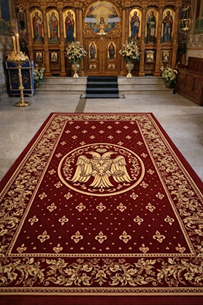 Talis Covor biserica, Lotos, Rosu, 150x400 cm, Delta 15032