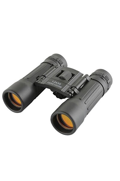 AXC Binoclu profesional cu mărire 12x30 și diametru obiectiv, negru