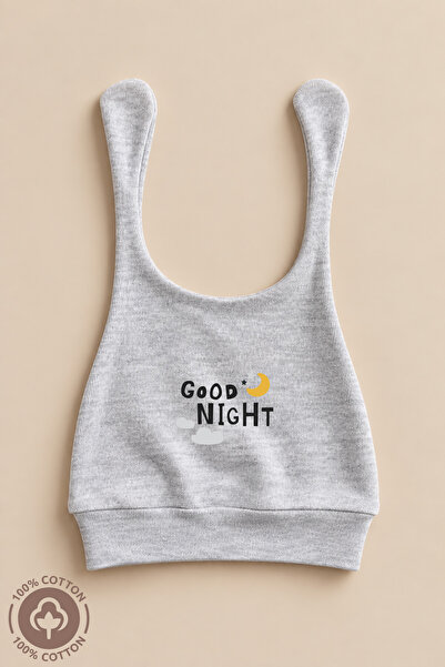 Miniel Unisex Bebek Yeni doğan Baskılı Penye %100 Pamuklu Bebek Bere