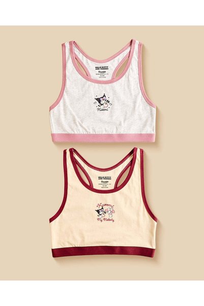 REDTAG Senior Girls Assorted Kuromi Graphic Bras 2 Pieces