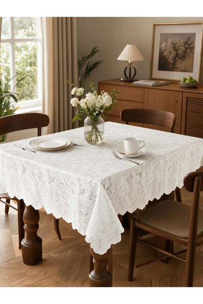Styli Lace Pattern Table Cover 145x200cm