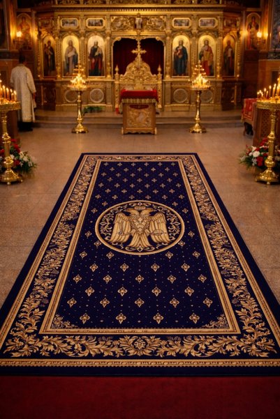 Talis Covor biserica, Lotos, Albastru, 200x300 cm, Delta 15032 810