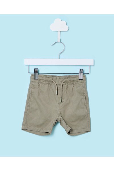 REDTAG Infant Boys Olive Shorts