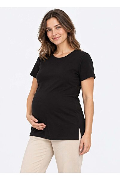 kitikate Organic Lucy Maternity T-Shirt Black