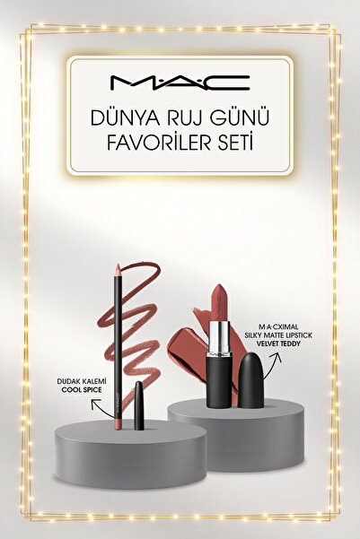 M.A.C Dünya Ruj Günü Favoriler Seti: Cool Spice & Velvet Teddy