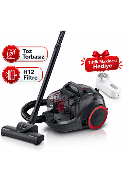 Bosch BGC21POW1 Serie 4 Toz torbasız Süpürge ProPower Siyah Tiftik Makinesi h...