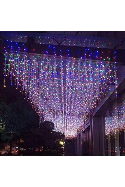 Kmt Style Produs de Crăciun, lumini perdea LED cu fir transparent multicolor ...