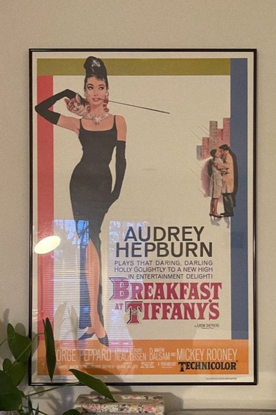 Taranist Poster - Audrey Hepburn Breakfast at Tiffan Retro Film Afişi Hollywo...