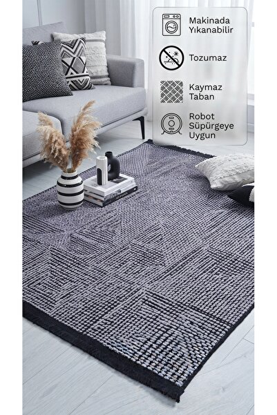 Vila Nova Home Şönil İplik Modern Makine Halısı ,Yumuşak Dokulu, Pamuk Tabanl...