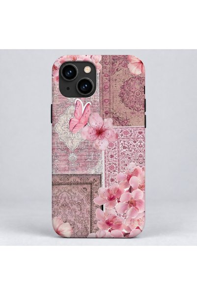 Mobildizayn iPhone 11 Uyumlu Baskılı Pembe Renkli Telefon Kılıfı K1217