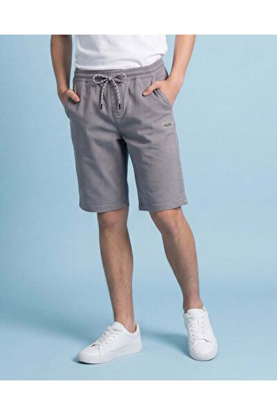 REDTAG Senior Boys Grey Knit Shorts