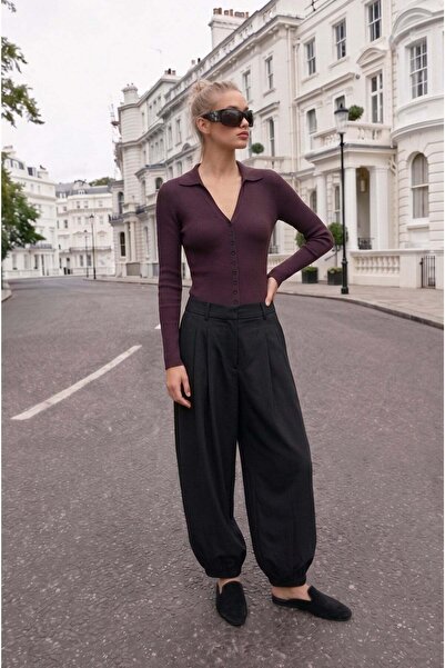 Shopping Shop Ribbed knitwear blouse murdum