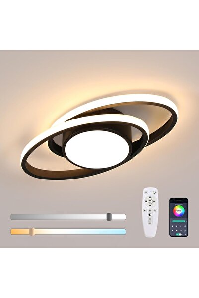 Dotail LED Chandelier, 39W, 4387 lm, 3000K–6500K, Dimmable 5%–100%, Remote Co...