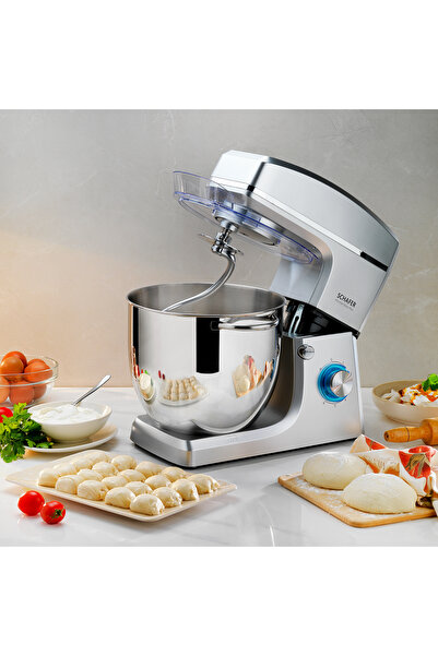 Schafer Prochef Maxi Plus Stand Mikser 10 L-Gümüş