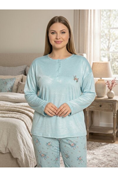 Generic Brand Bamboo Interlock Plus Size Pajama Set